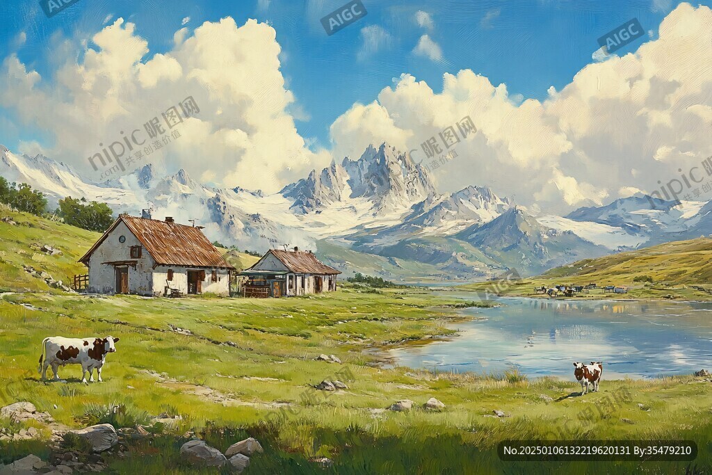 宽屏风景画