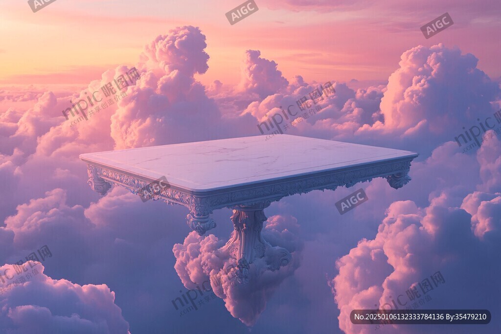 3d云海悬浮小岛