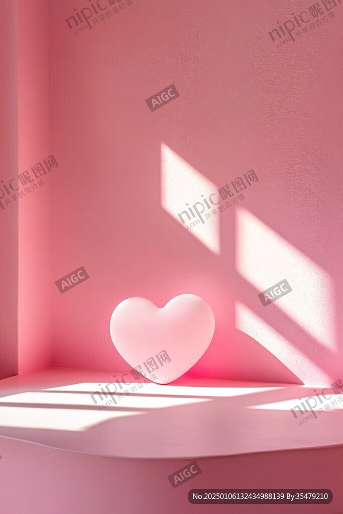 粉色光影
