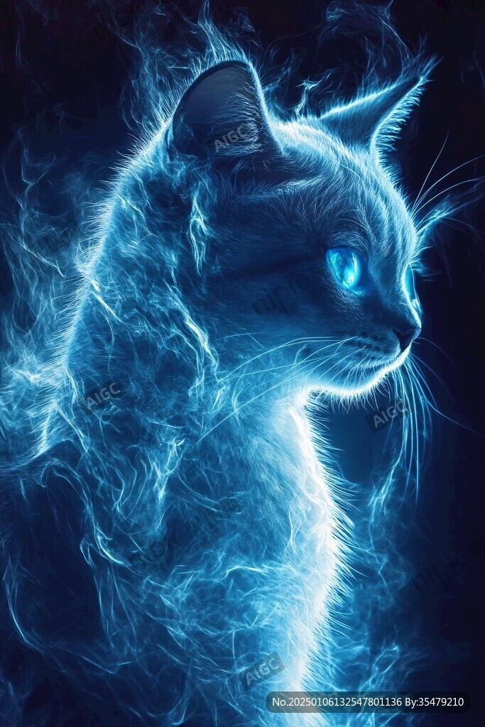 动物创意炫光效果