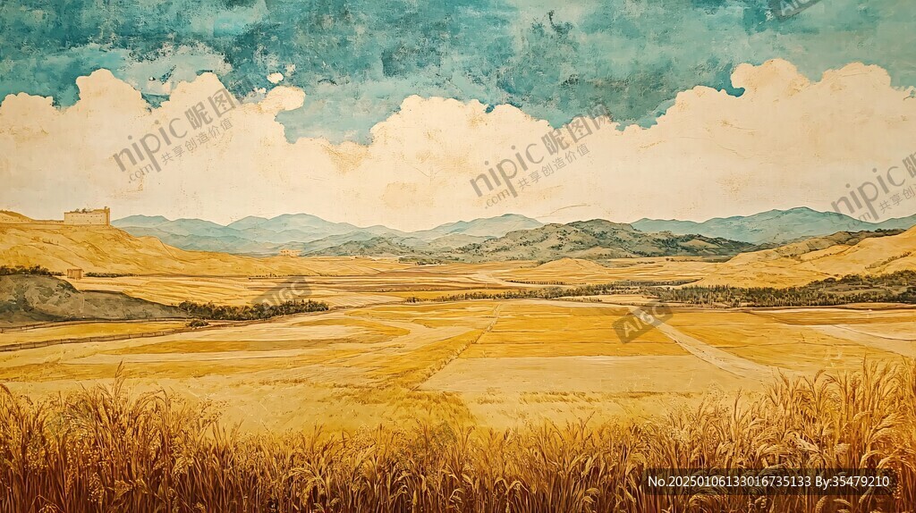 稻田油画
