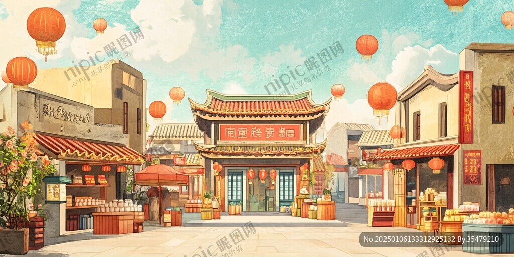 开市插画