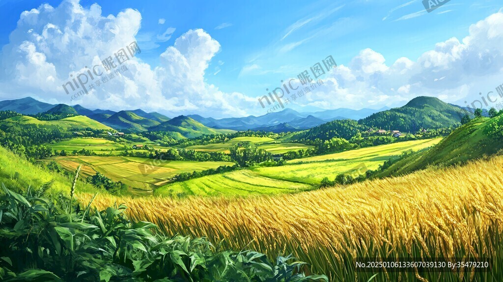 超宽幅田园景色