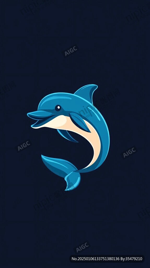 海豚l标志素材