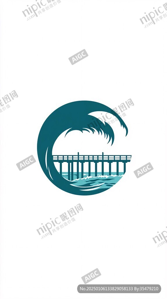 跨河桥logo