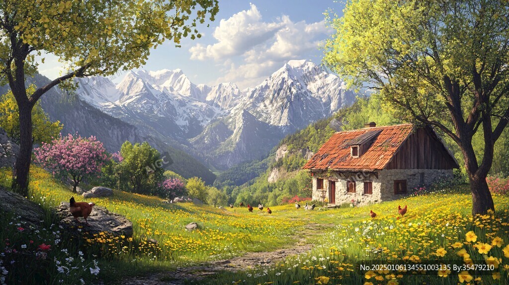 唯美农村场景