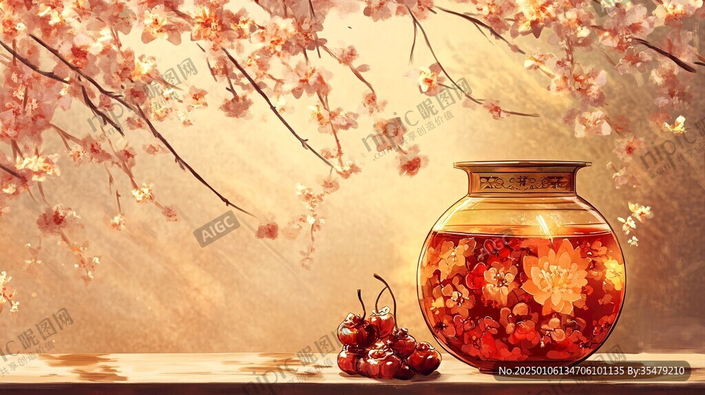 玫瑰酿插画