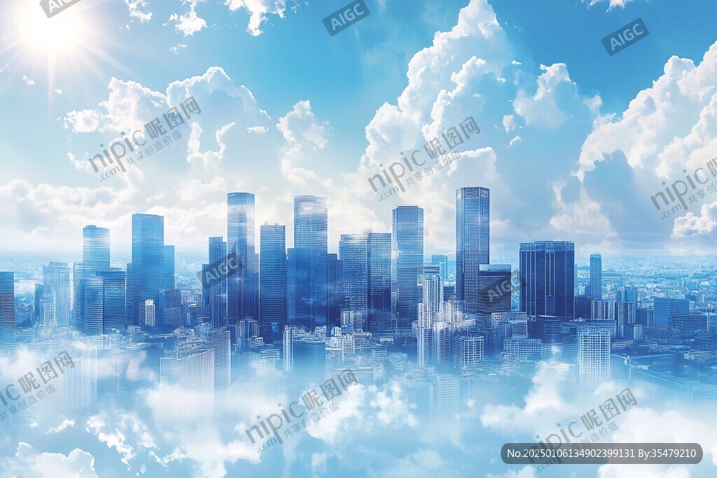 大都市绚丽云彩