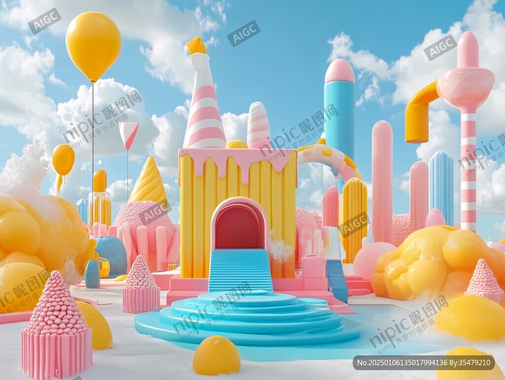 3d立体插画风格