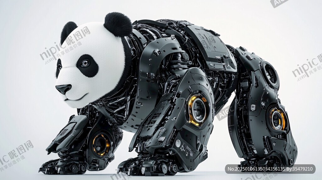 科技熊猫形象