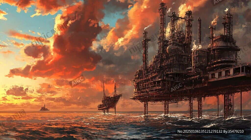 海上采油场景