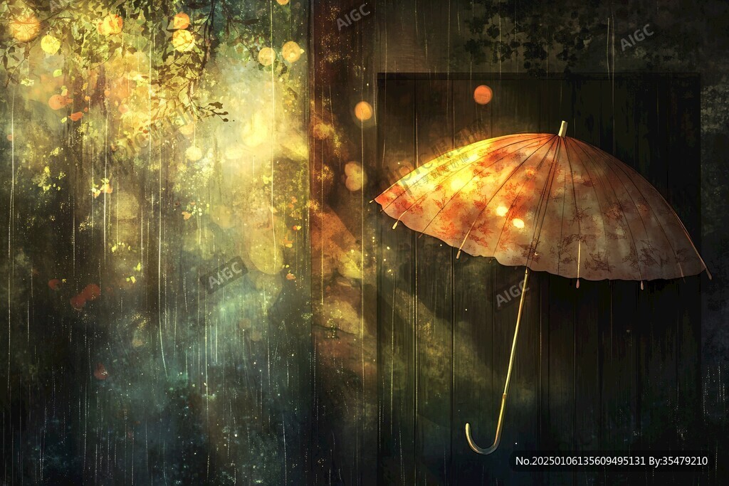 雨背景画