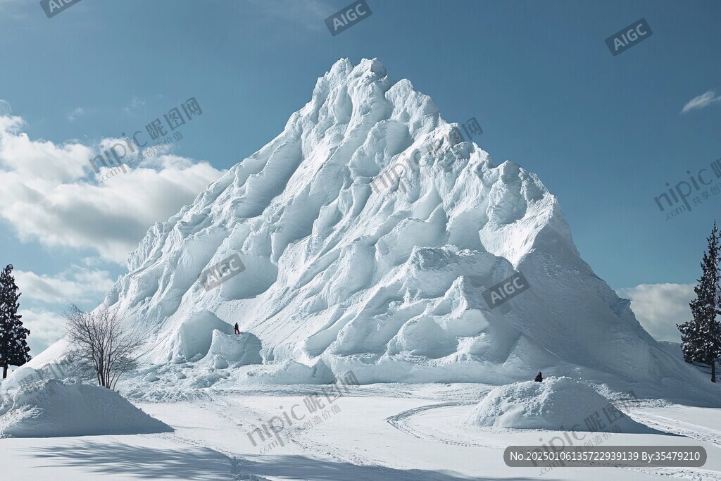 冰雪世界立体画