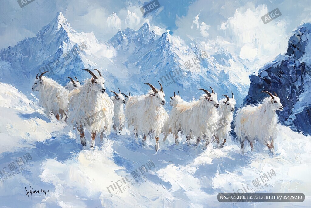 阿尔巴斯羊插画