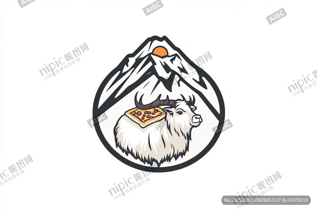 牦牛肉logo设计