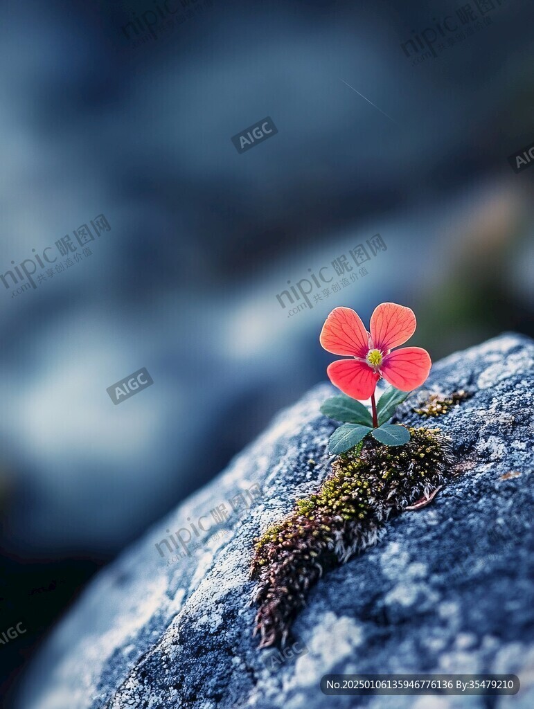 石缝间的小花