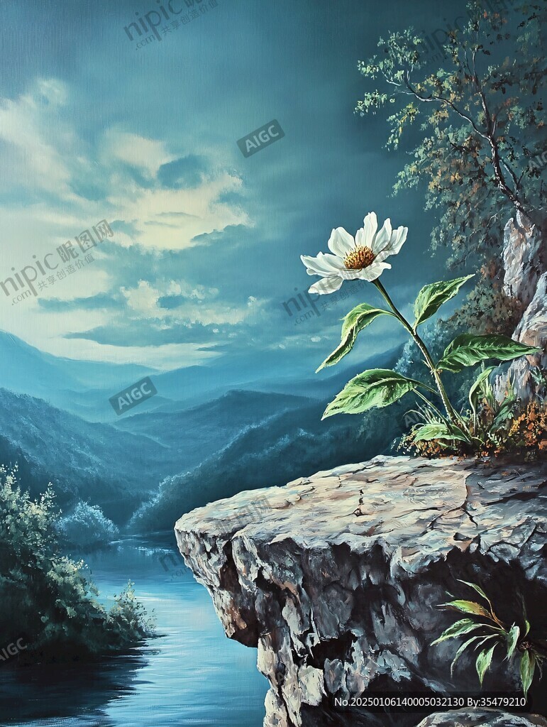 3d荷花装饰画