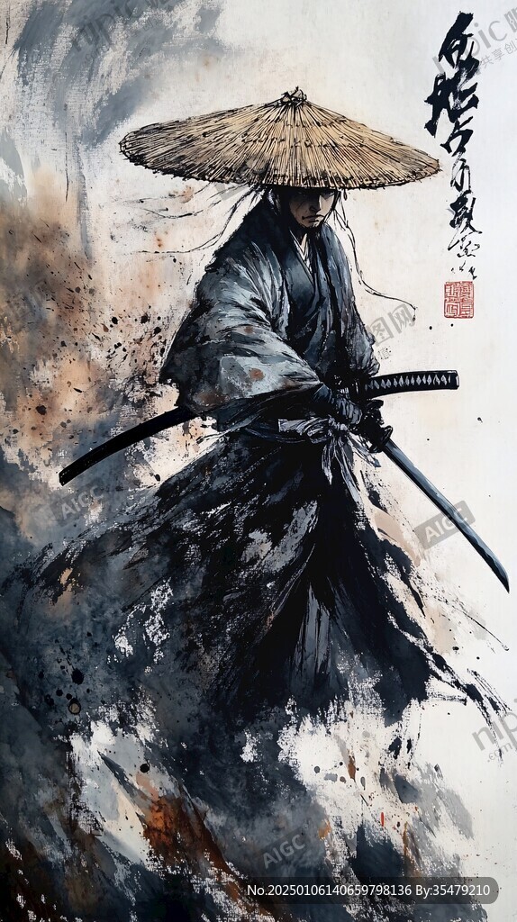 武侠插画海报