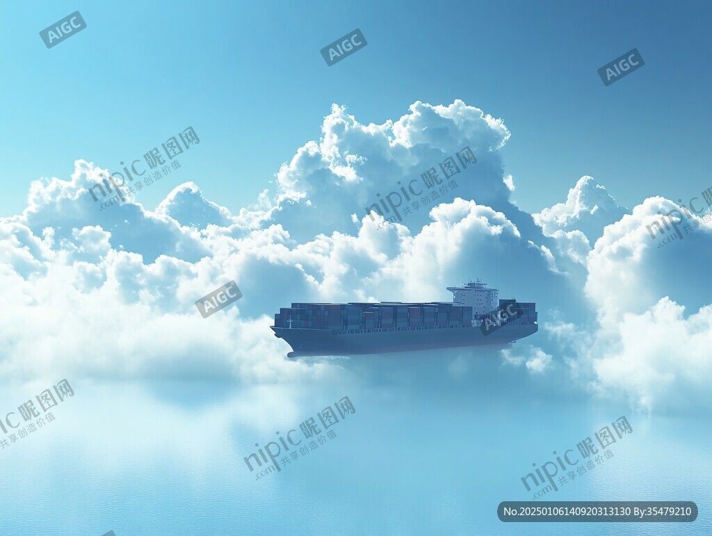 3d云海悬浮小岛