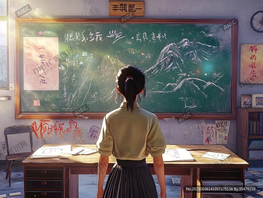 教室插画