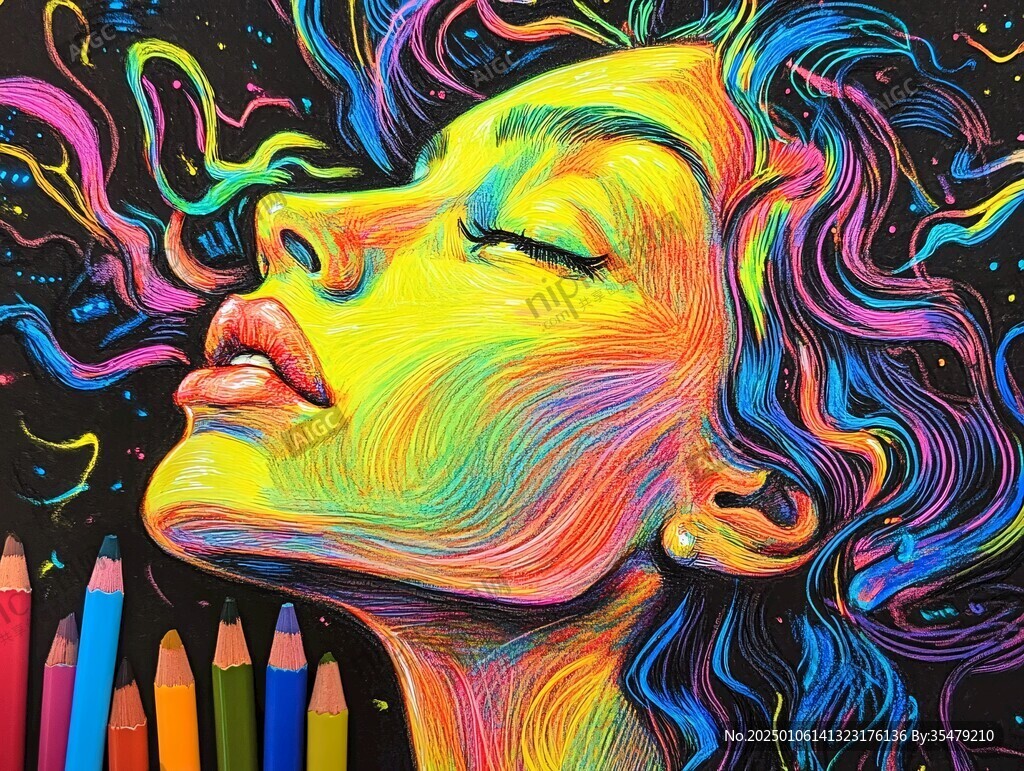 新颖新锐创意艺术绘画