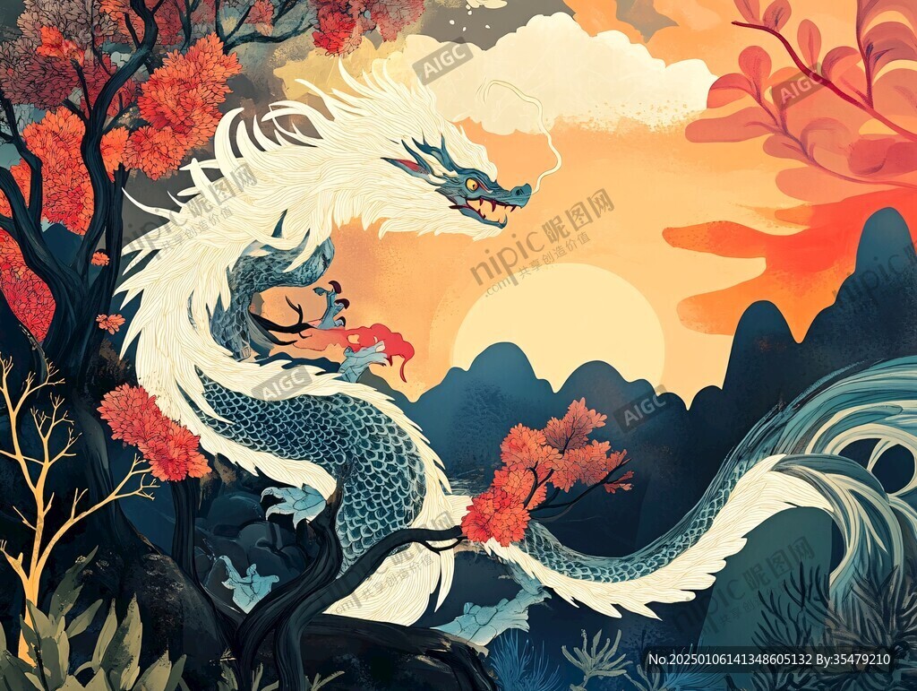 龙年系列包装插画