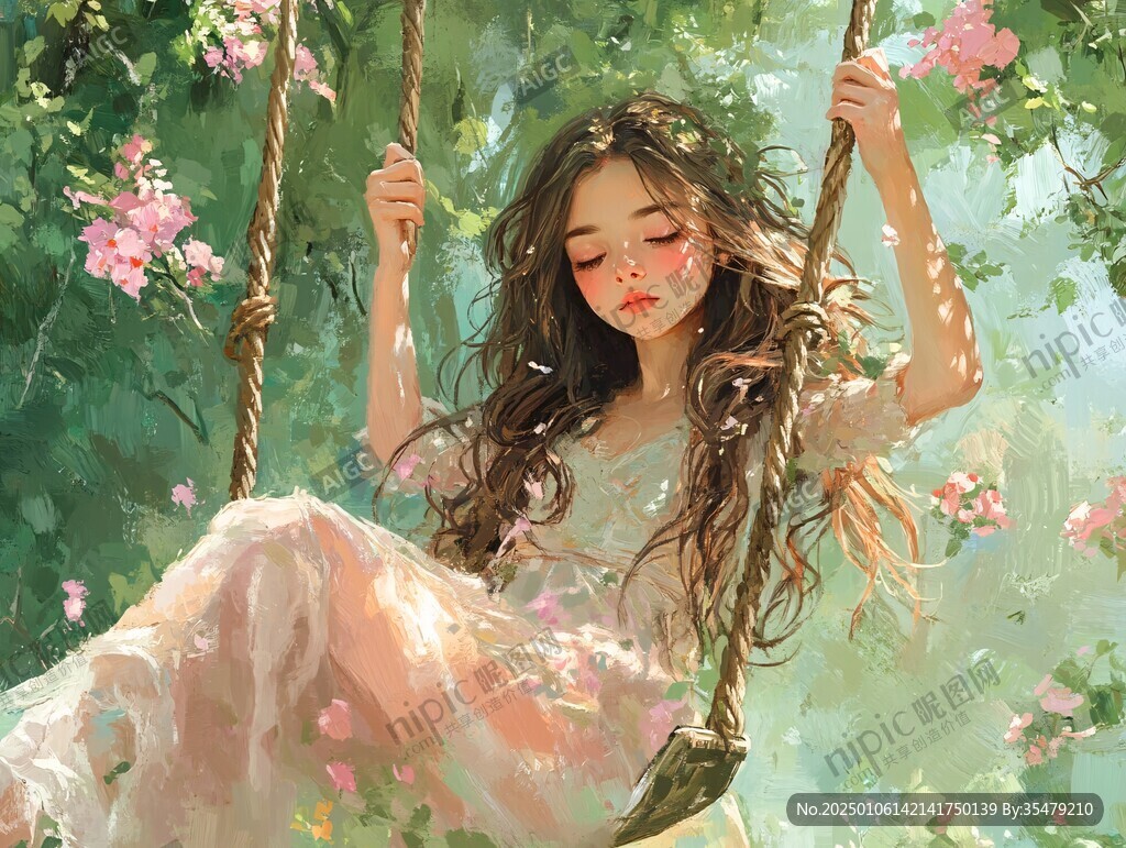 浪漫森系小美女
