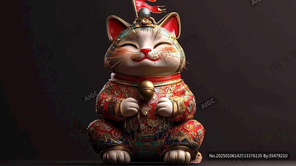 招财猫吉祥物