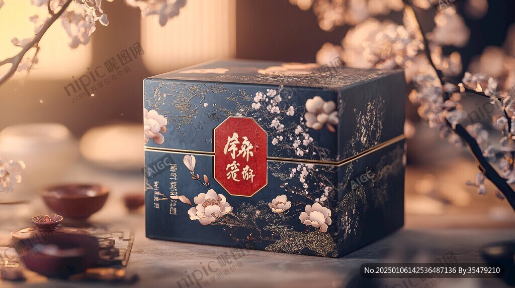 梅花包装插画