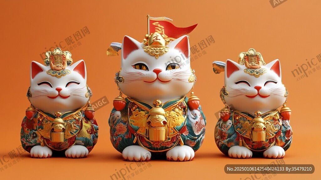 招财猫素材