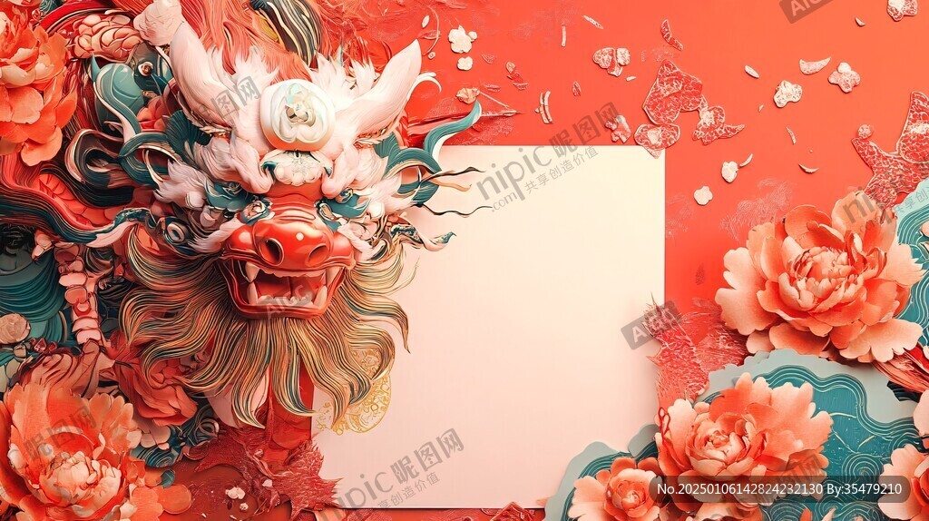 龙年包装插画