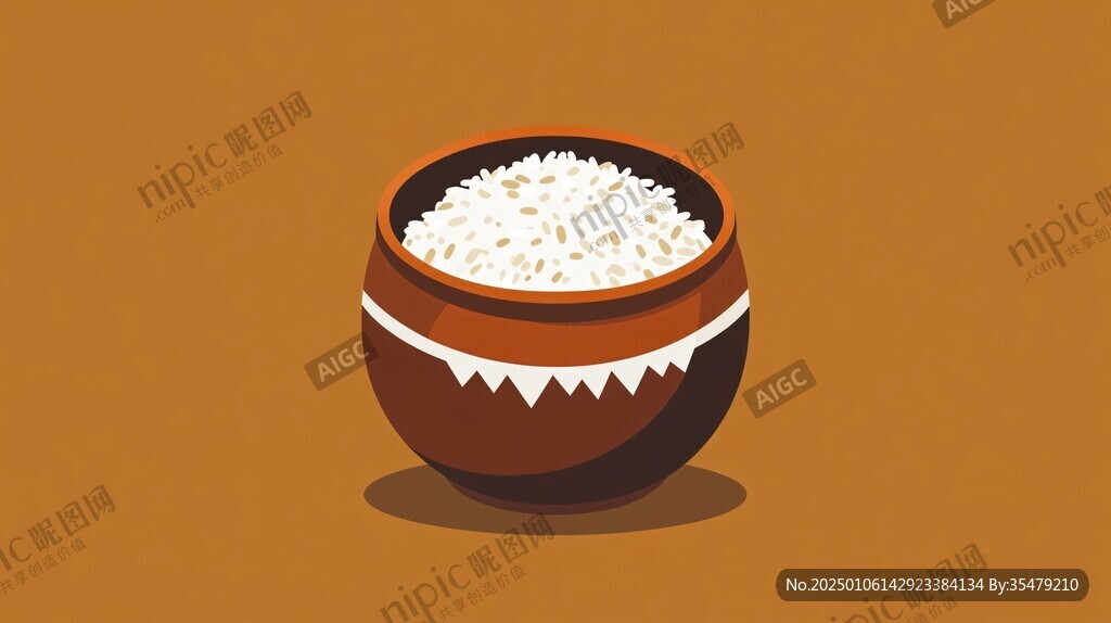 大米插画设计