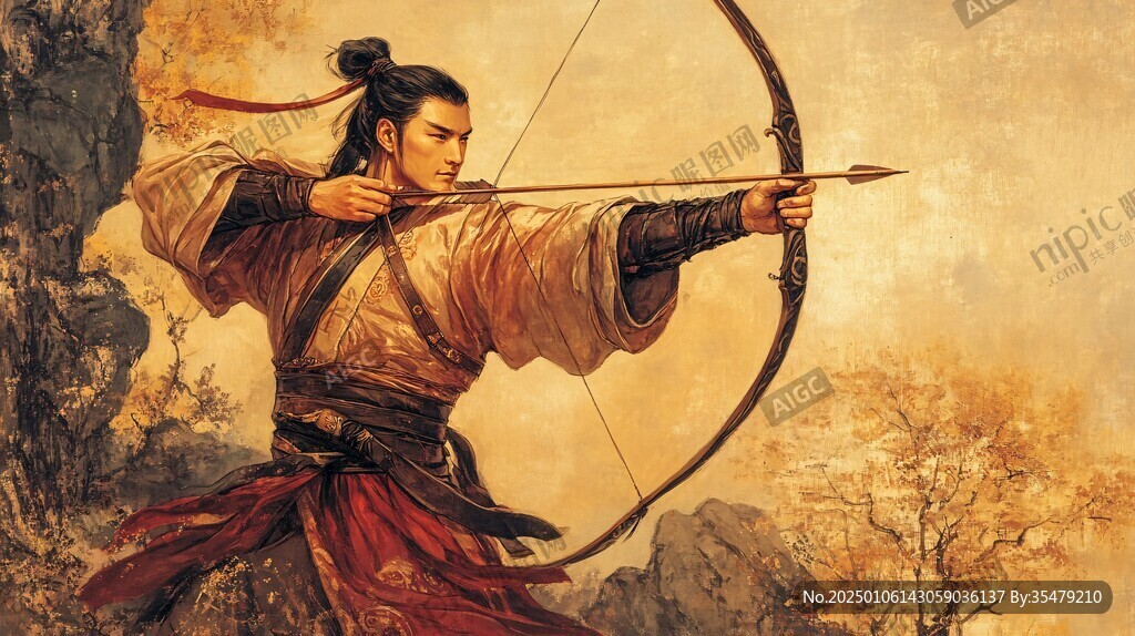 弯弓射雕