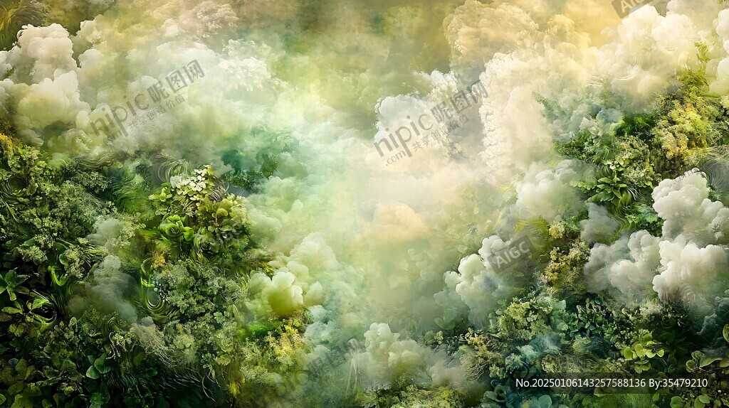 春天梦幻花丛