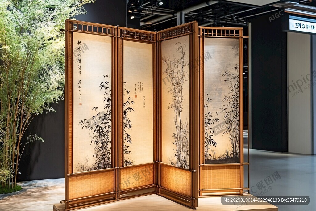 竹赋屏风