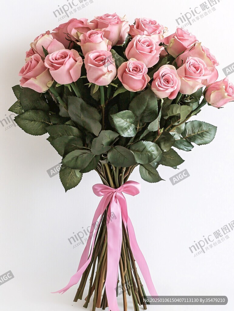 花朵鲜花粉色玫瑰花