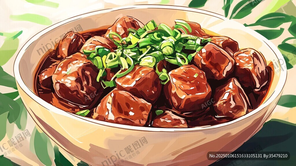 卤鹌鹑蛋插画