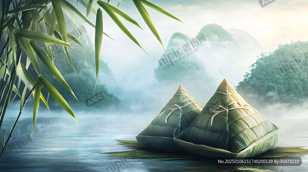 场景端午节海报图