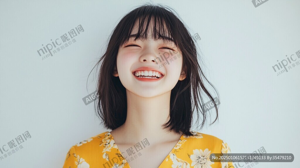 吐舌头甜美女孩