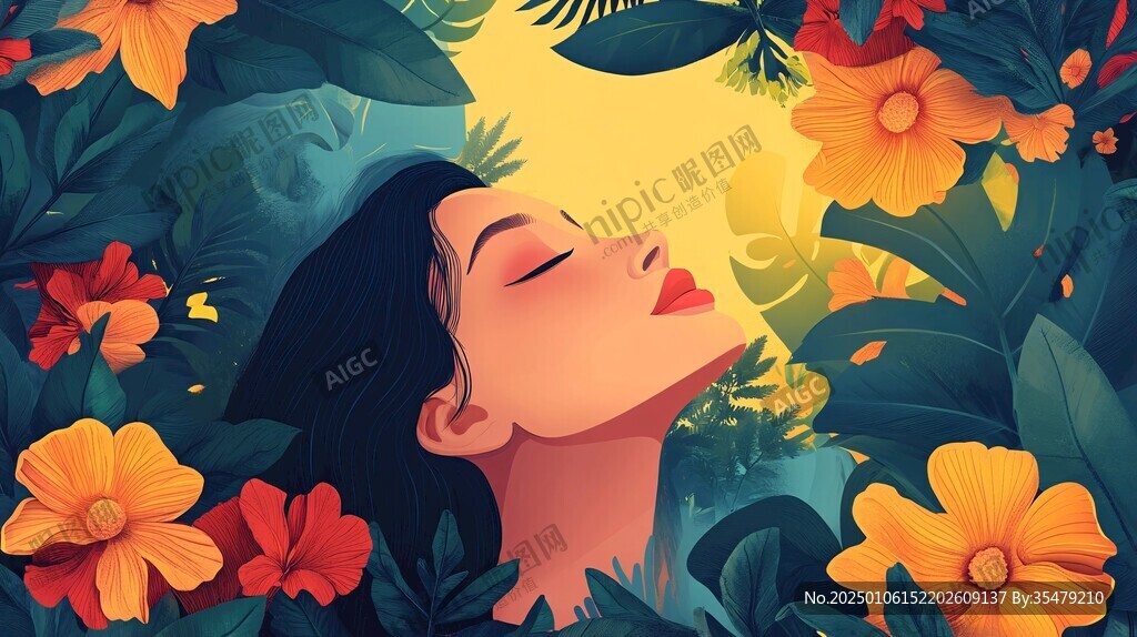 美容装修插画设计