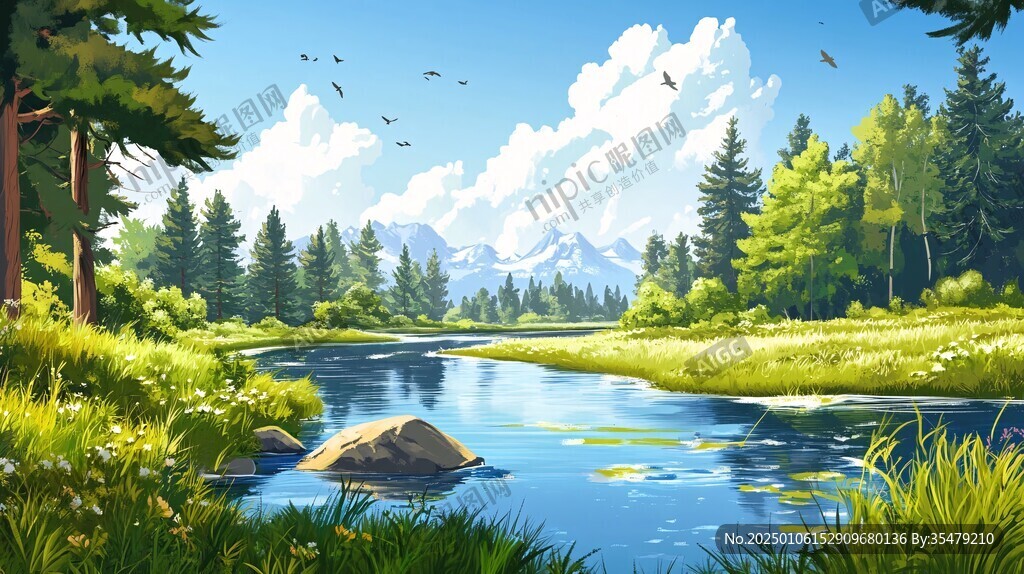 巨幅郊野风景