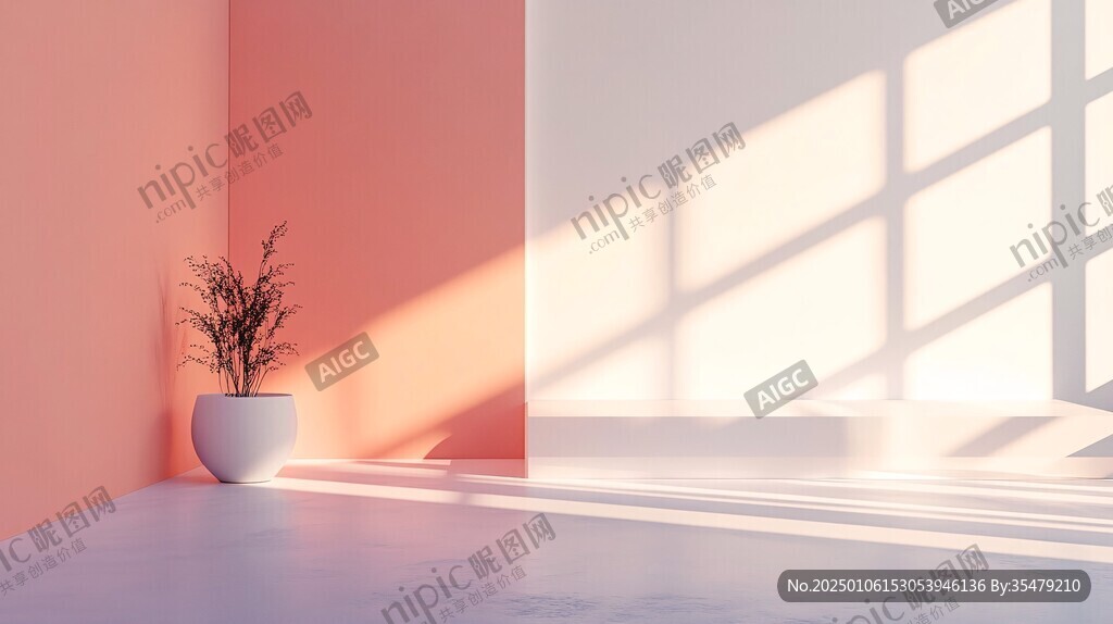 阳光照进室内背景