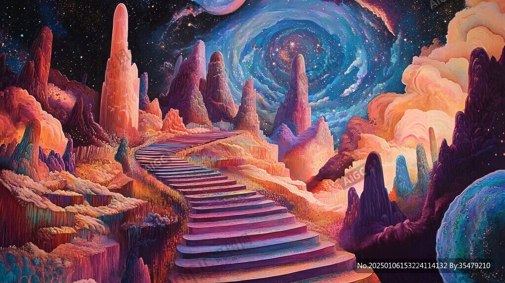星月河幻想插画