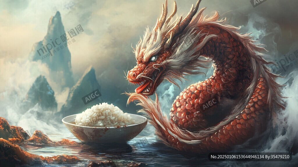 龙年横版插画