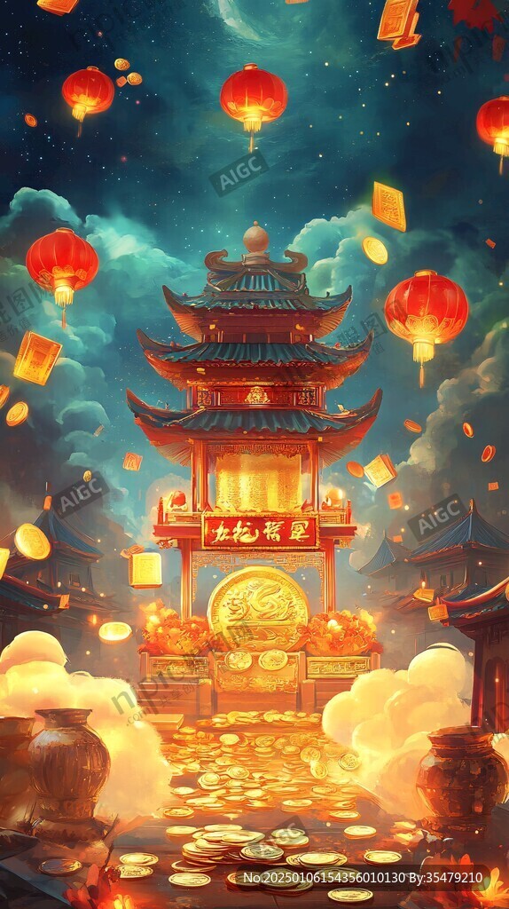 许愿插画