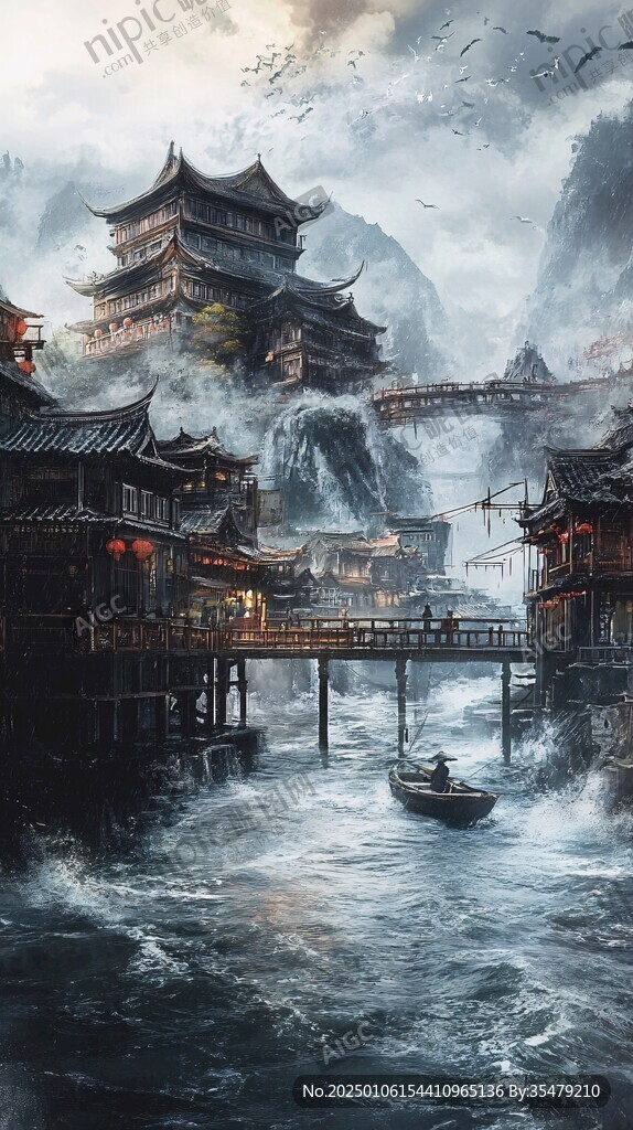古风仙境天上宫阙