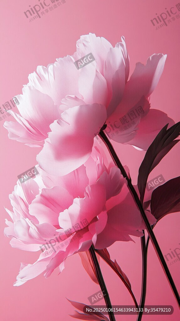 3d牡丹花卉