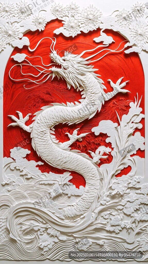 吉祥龙浮雕