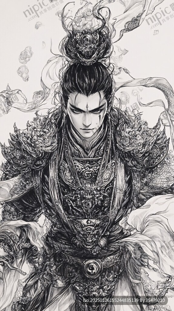 手绘杨戬