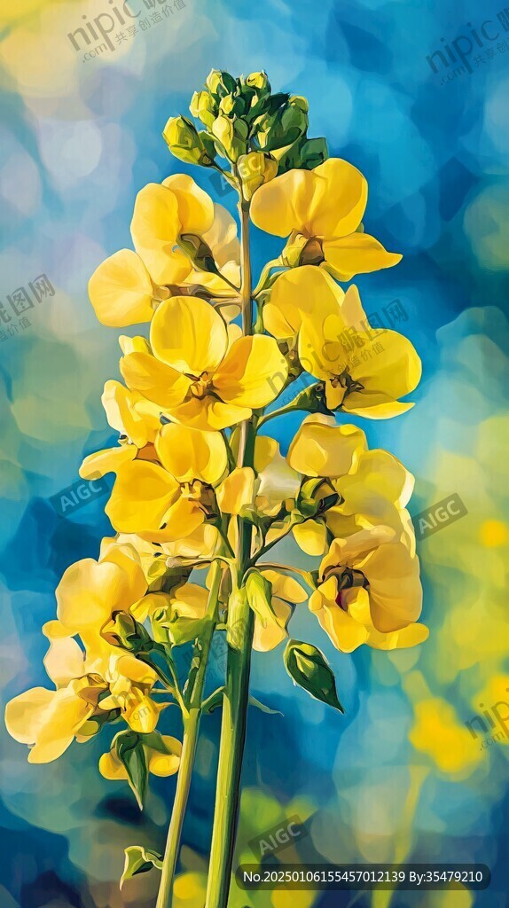 唯美油菜花